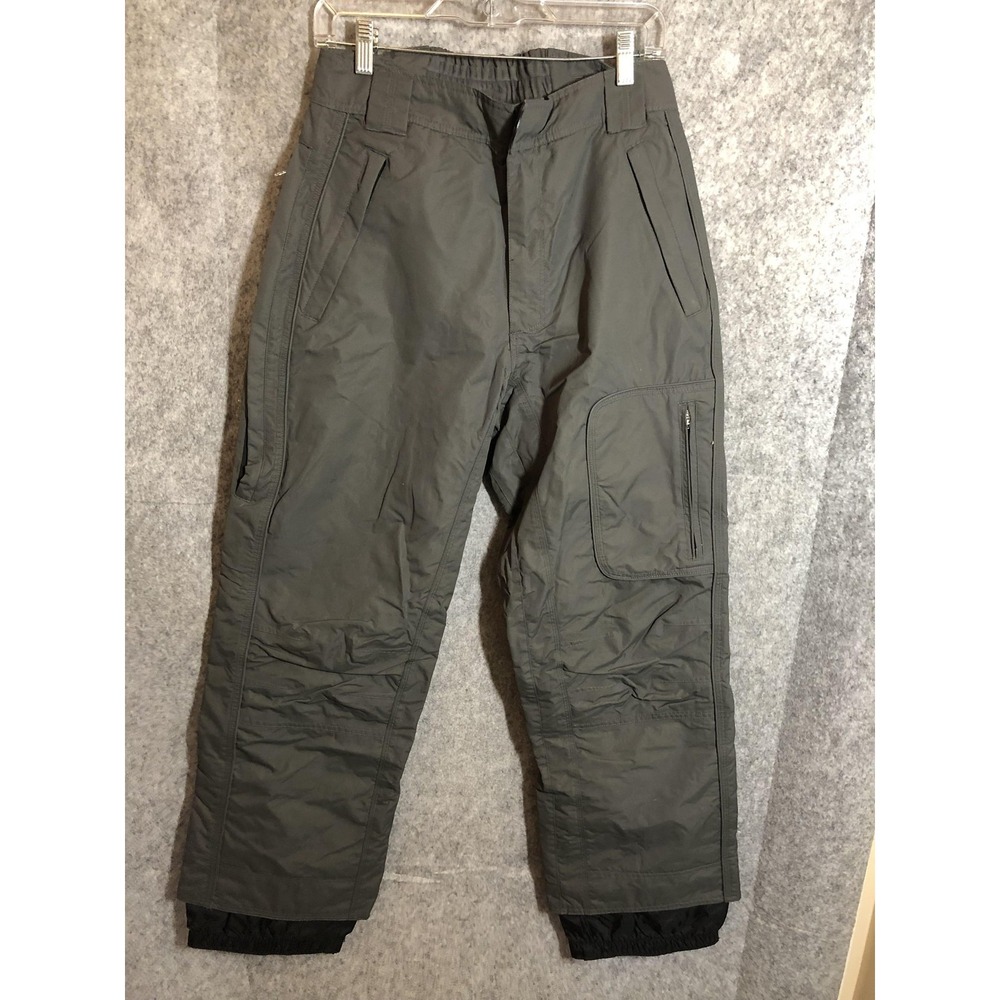 Obermeyer Pants Mens Small Gray Twister Shell Snow Ski Insulated Nylon Gear